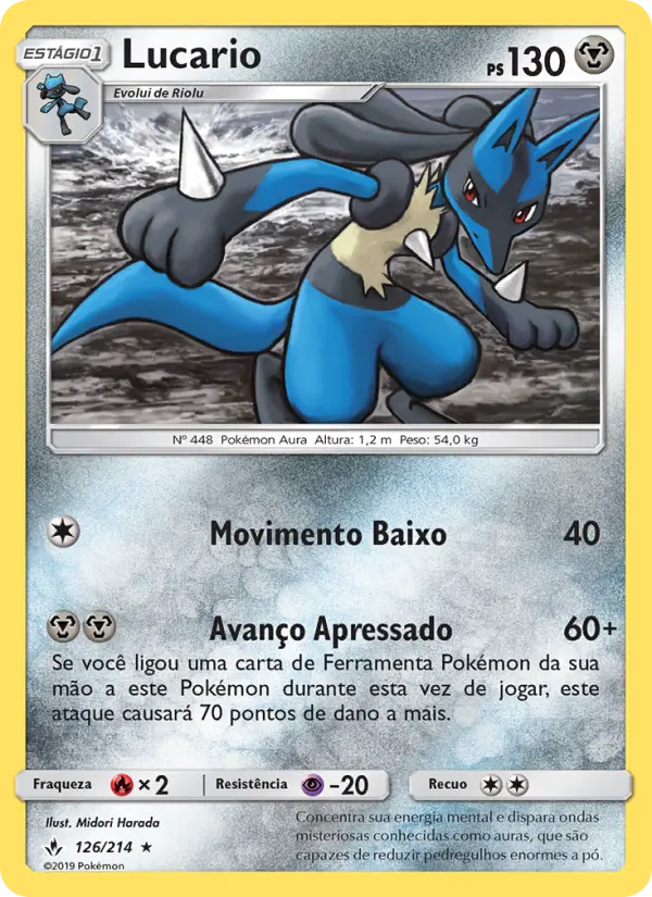 Lucario #126 — Elos Inquebráveis (Reverse Holo)