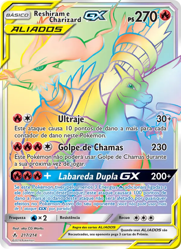 Reshiram e Charizard GX #217