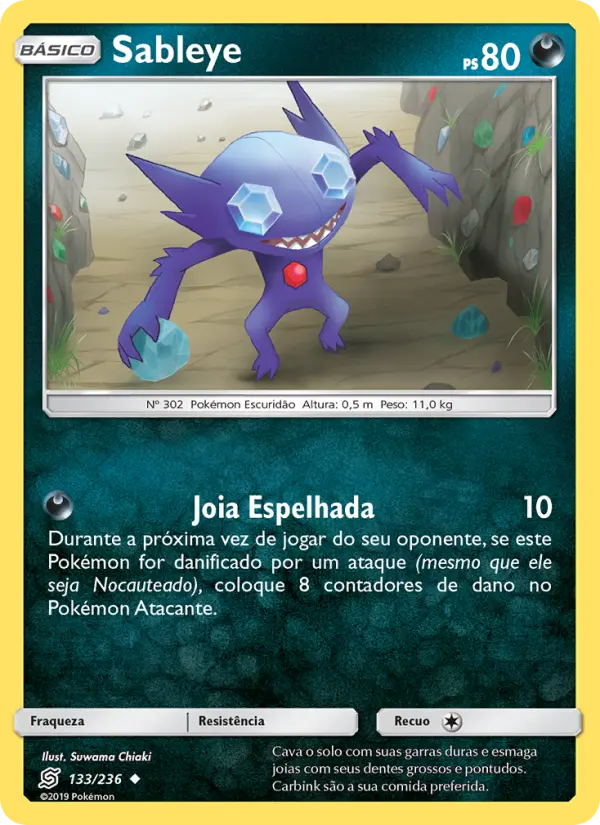 Sableye #133 — Sintonia Mental (Reverse Holo)