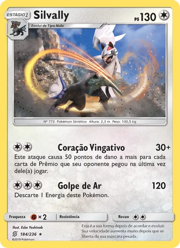 Silvally #184 — Sintonia Mental (Reverse Holo)