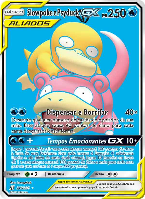 Slowpoke e Psyduck GX #217