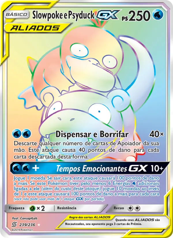 Slowpoke e Psyduck GX #239