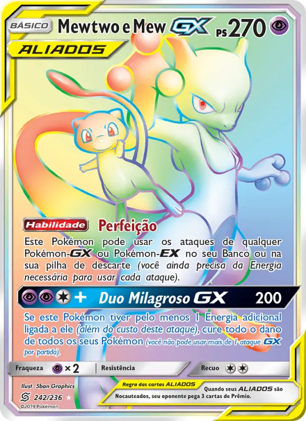 Mewtwo & Mew GX #242