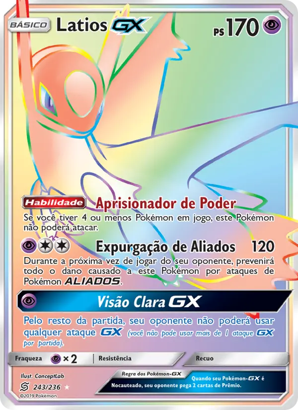 Latios GX #243 — Sintonia Mental
