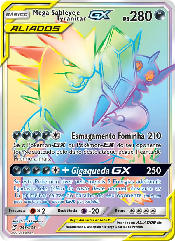 Mega Sableye e Tyranitar GX #245