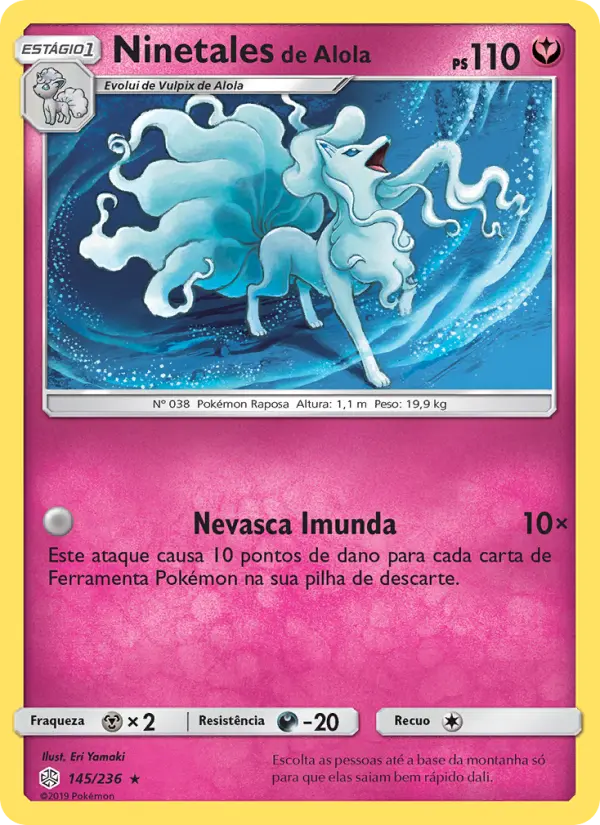 Ninetales de Alola #145 — Eclipse Cósmico
