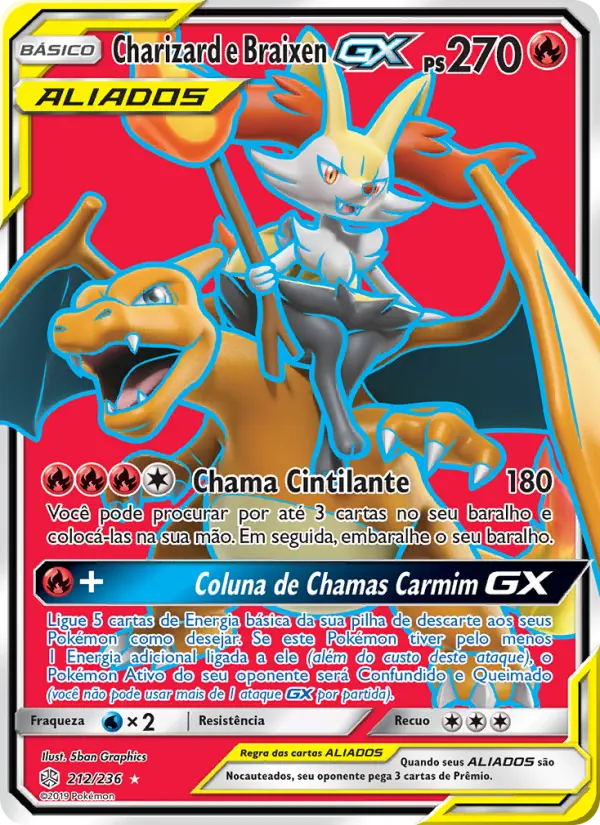 Charizard e Braixen GX #212