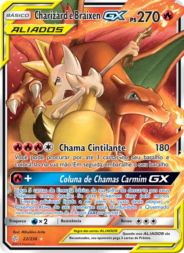 Charizard e Braixen GX #22