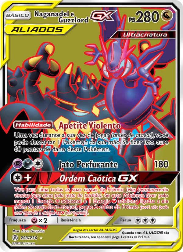 Naganadel e Guzzlord GX #223