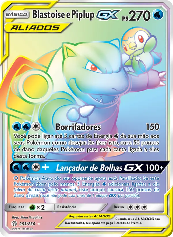 Blastoise e Piplup GX #253