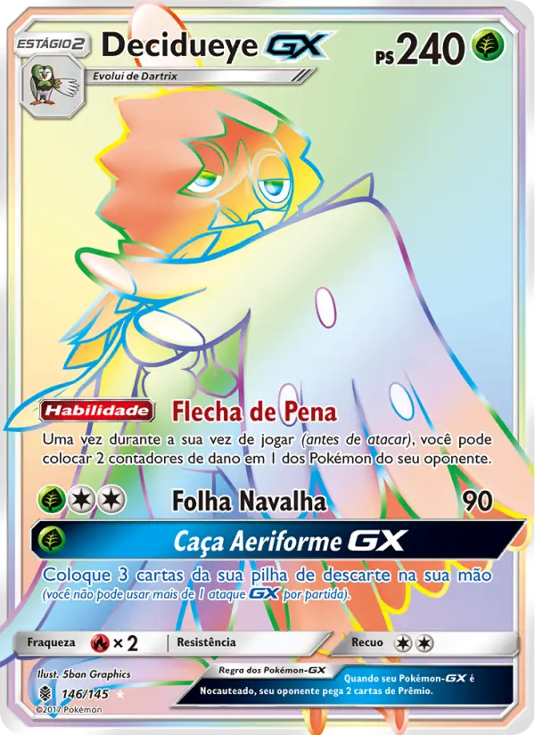 Decidueye GX #146 — Guardiões Ascendentes