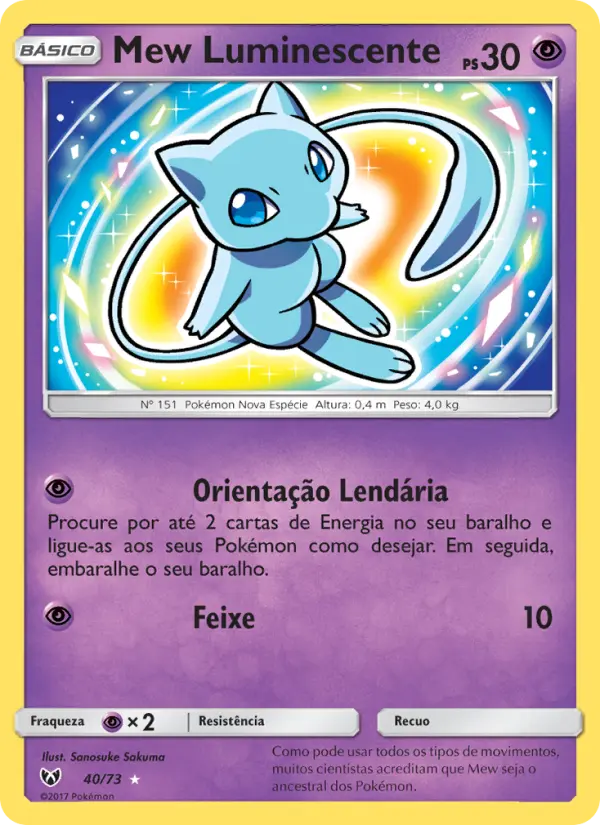 Mew Luminescente #40 — Lendas Luminescentes