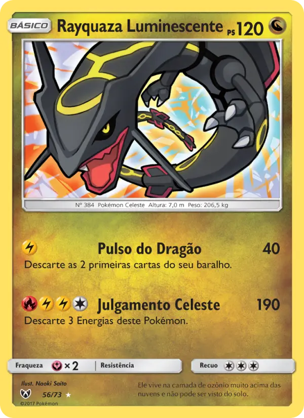 Rayquaza Luminescente #56 — Lendas Luminescentes