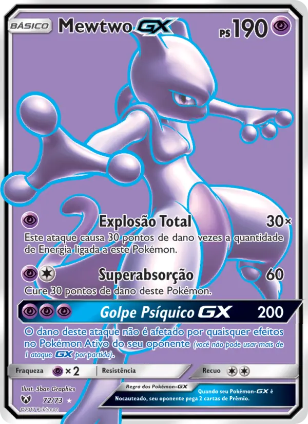 Mewtwo GX #72 — Lendas Luminescentes