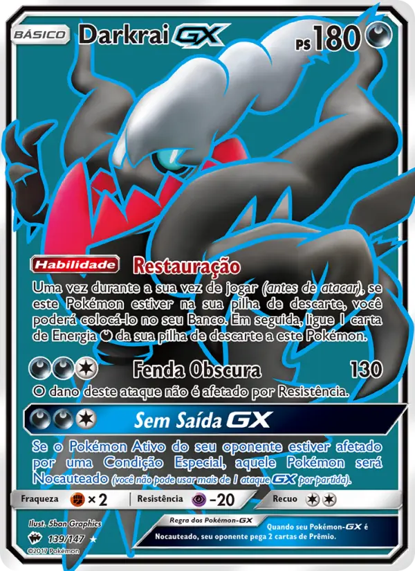 Darkrai GX #139 — Sombras Ardentes