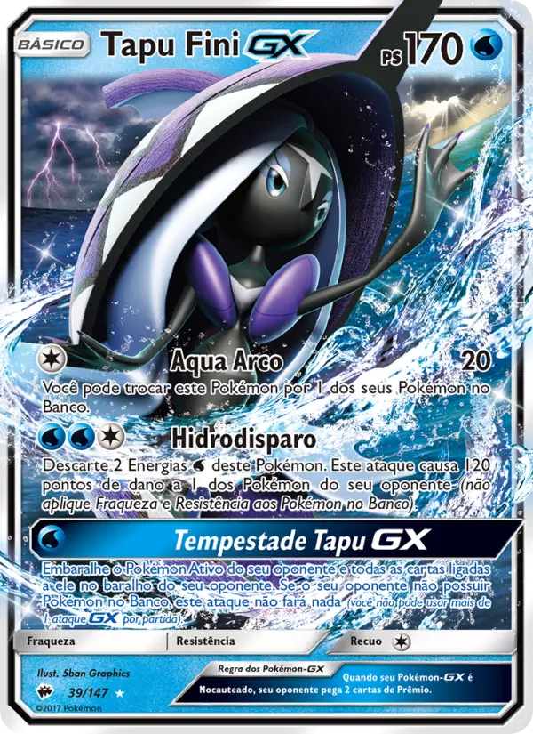 Tapu Fini GX #39 — Sombras Ardentes