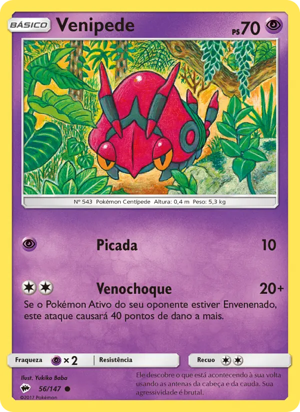 Venipede #56 — Sombras Ardentes (Reverse Holo)