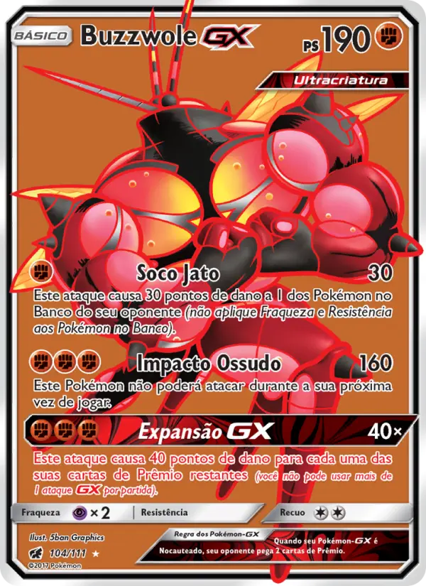 Buzzwole GX #104 — Invasão Carmim