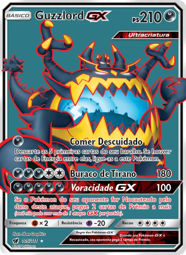Guzzlord GX #105 — Invasão Carmim