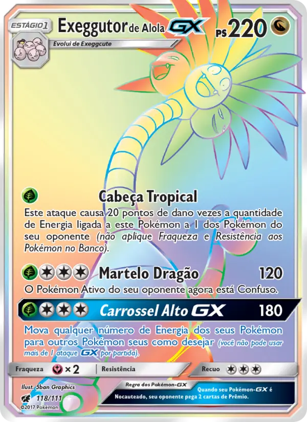 Exeggutor de Alola GX #118