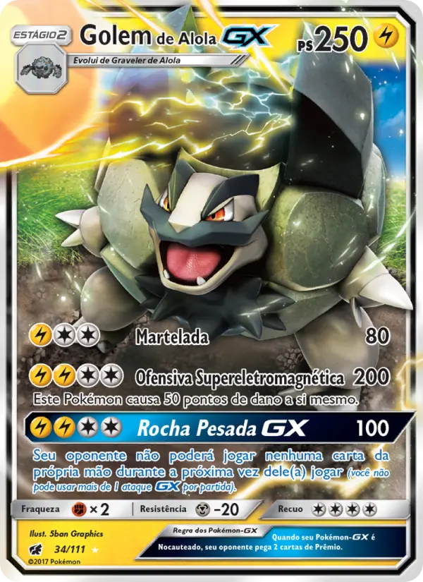 Golem de Alola GX #34