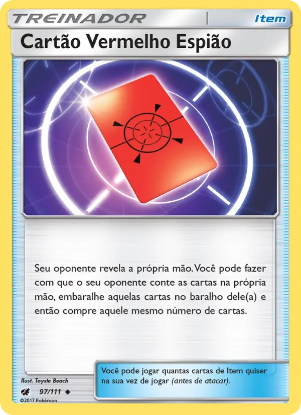 Cartão Vermelho Espião #97