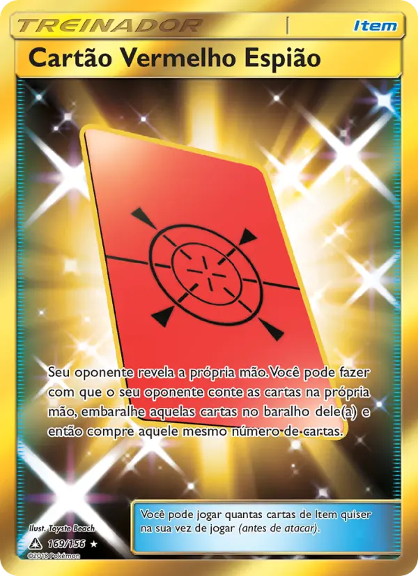 Cartão Vermelho Espião #169