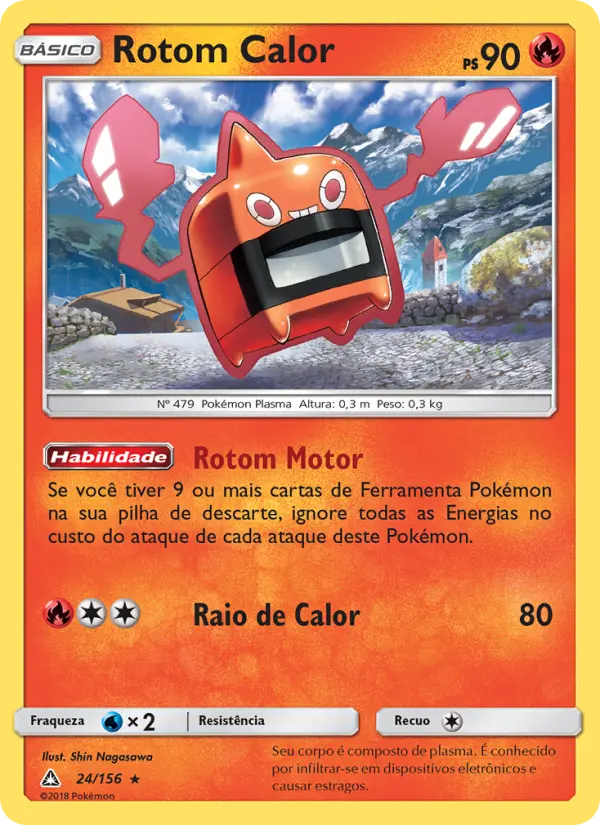 Rotom Calor #24 — Ultra Prisma (Reverse Holo)