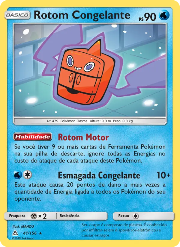 Rotom Congelante #41 — Ultra Prisma (Reverse Holo)