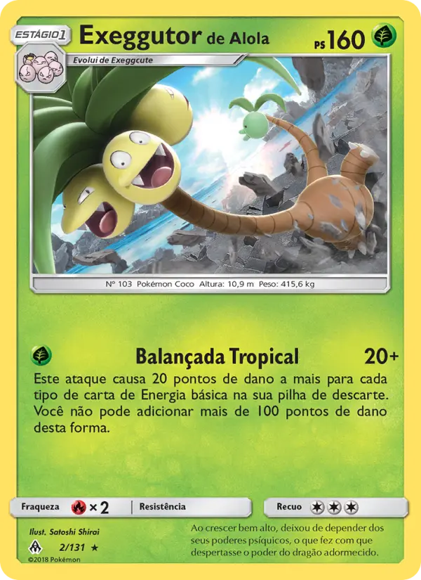 Exeggutor de Alola #2 — Luz Proibida (Reverse Holo)