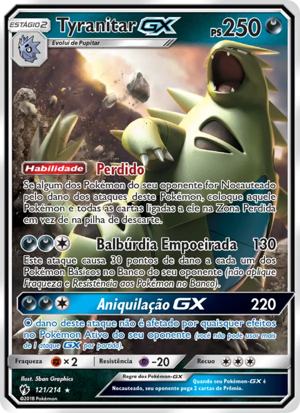 Tyranitar GX #121