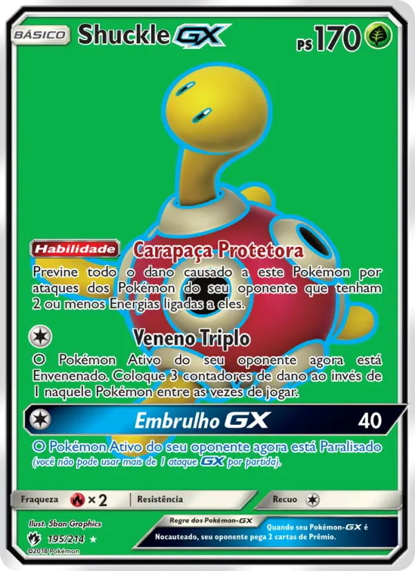 Shuckle GX #195 — Trovões Perdidos