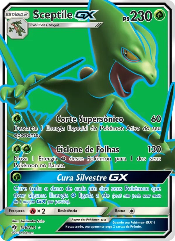 Sceptile GX #196 — Trovões Perdidos