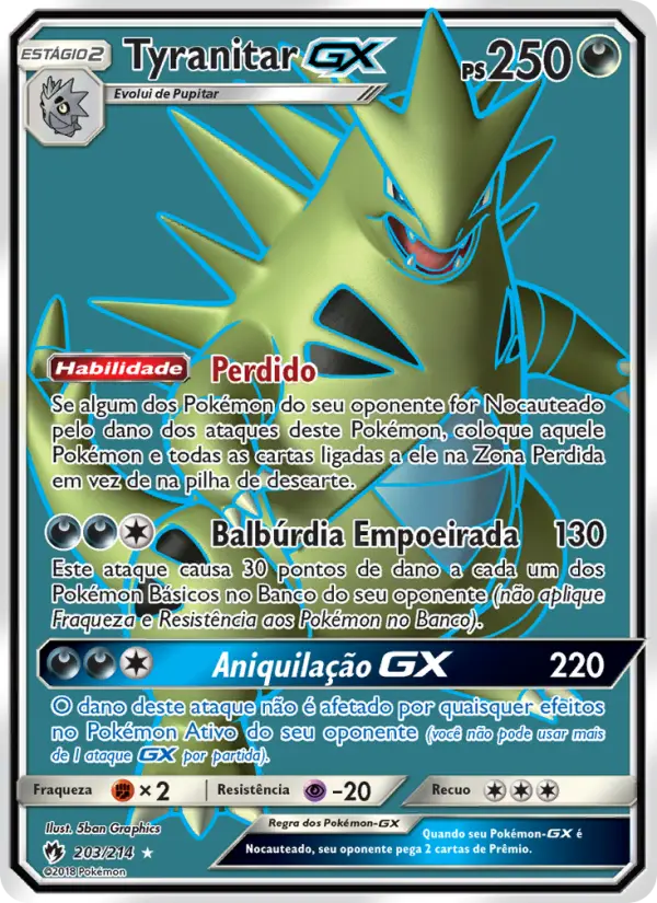 Tyranitar GX #203