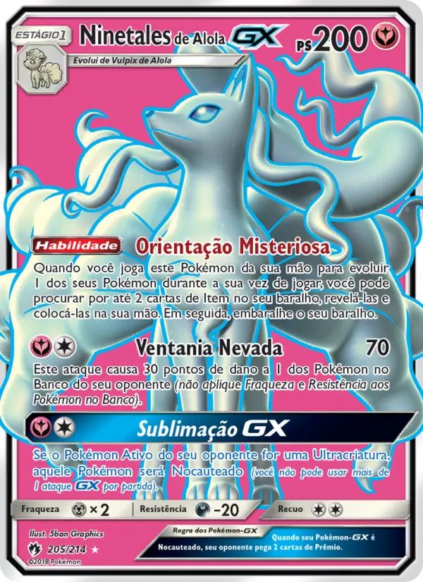 Ninetales de Alola GX #205