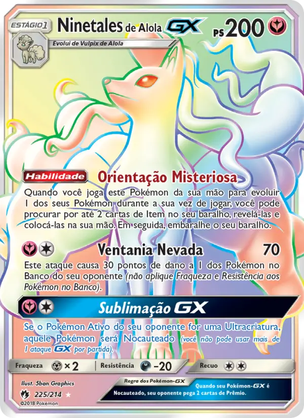 Ninetales de Alola GX #225