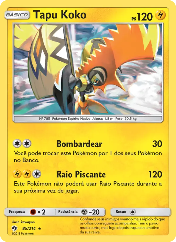Tapu Koko #85 — Trovões Perdidos (Reverse Holo)