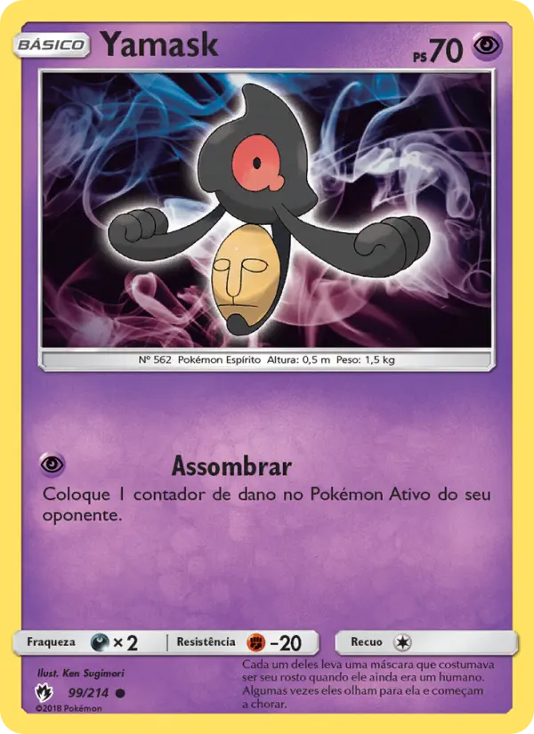 Yamask #99 — Trovões Perdidos (Reverse Holo)