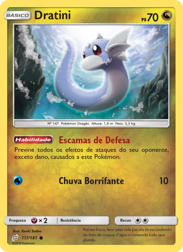 Dratini #117 — União de Aliados (Reverse Holo)