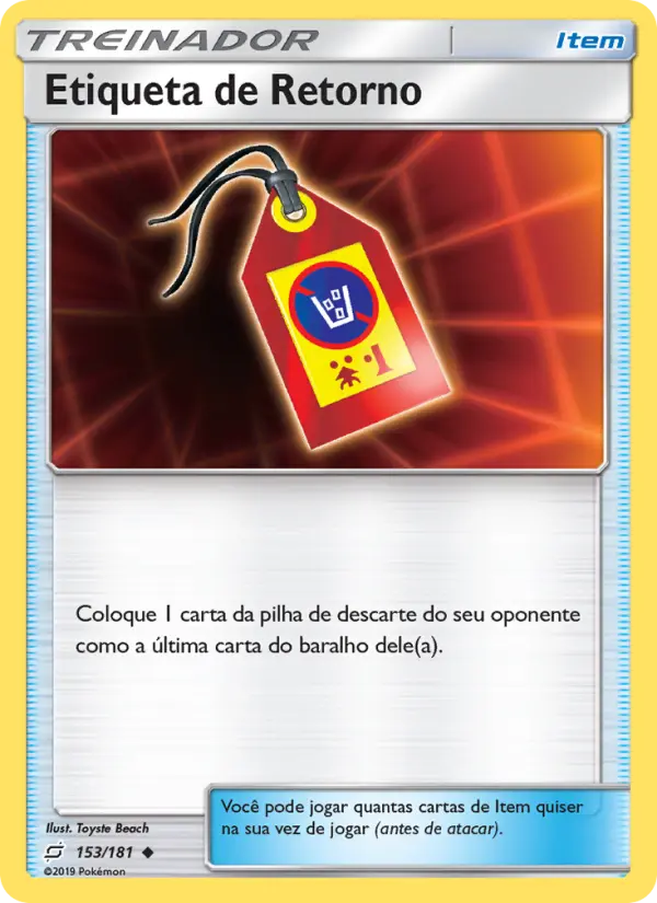 Etiqueta de Retorno #153