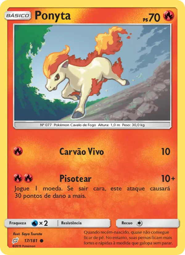 Ponyta #17 — União de Aliados (Reverse Holo)
