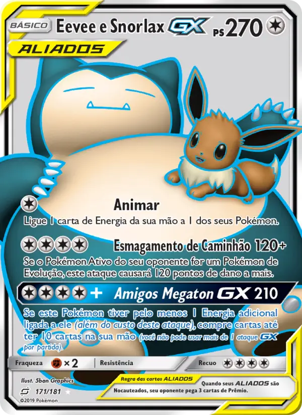 Eevee e Snorlax GX #171