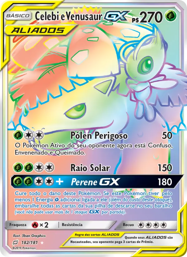 Celebi e Venusaur GX #182