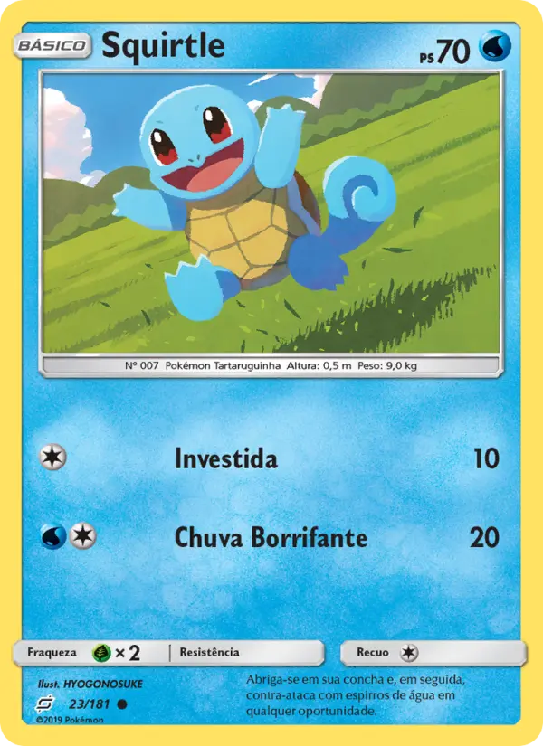 Squirtle #23 — União de Aliados (Reverse Holo)
