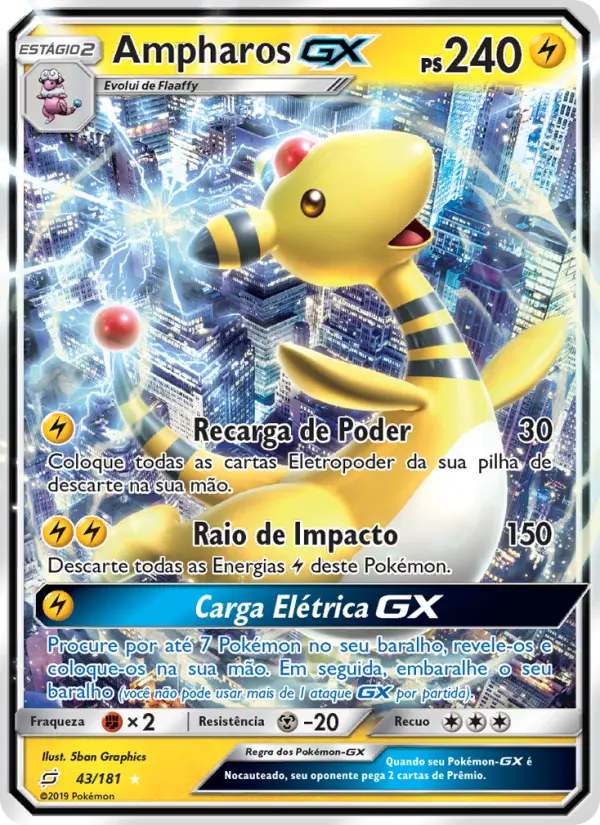 Ampharos GX #43 — União de Aliados