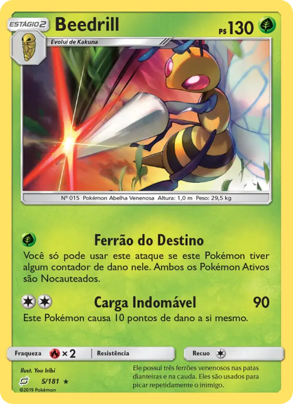 Beedrill #5 — União de Aliados (Reverse Holo)