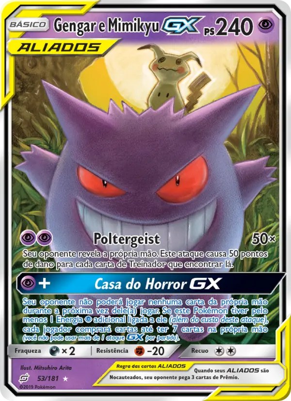 Gengar e Mimikyu GX #53