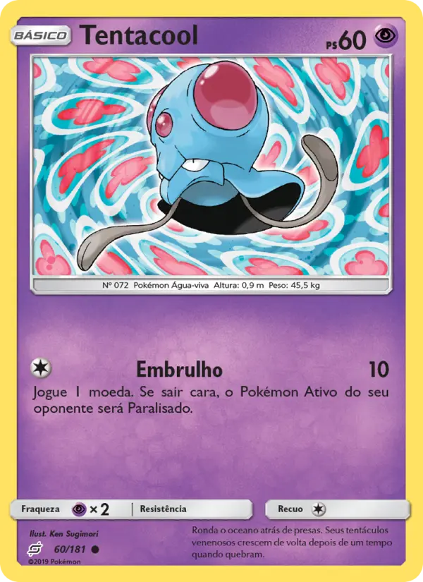 Tentacool #60 — União de Aliados (Reverse Holo)