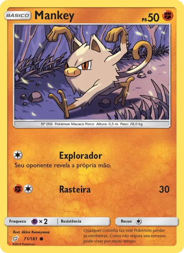 Mankey #71 — União de Aliados (Reverse Holo)