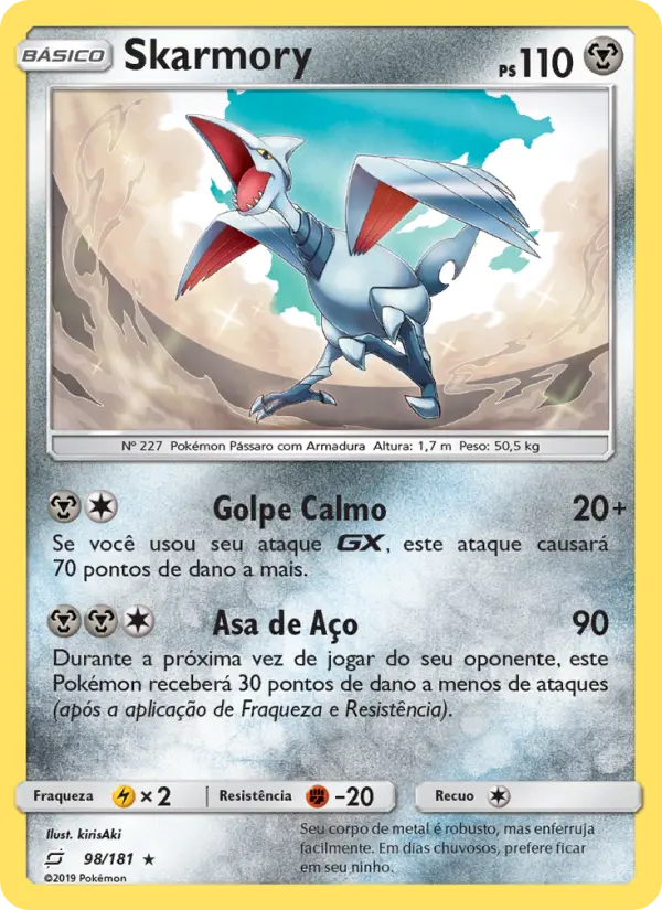 Skarmory #98 — União de Aliados (Reverse Holo)